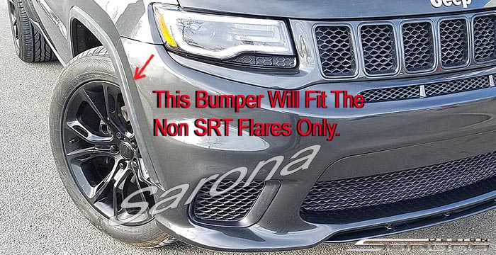 Custom Jeep Grand Cherokee  SUV/SAV/Crossover Front Bumper (2014 - 2021) - $980.00 (Part #JP-024-FB)